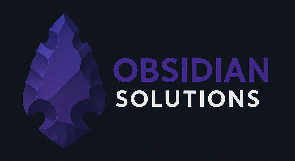 Obsidian Solutions wide logo